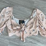 Blue Life Pink Tie Crop Top Photo 1