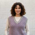 David Brett Vintage Wool Sweater Vest Purple Gray XS/S Size undefined Photo 4