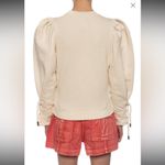 Ulla Johnson ROUND NECK rope tie sleeves SWEATSHIRT cream large Photo 2