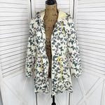 Modcloth In With Whimsical Butterfly Print Anorak Utility Jacket Cream Small Photo 4