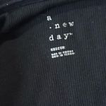 A New Day Cotton Black and Cream Strapless Tube Dress Photo 3