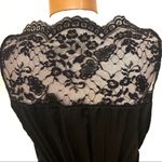 Free People  Black Lace Detail Sexy Low Cut Sides Scalloped Neckline Dress Photo 8