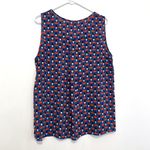 PaperMoon STITCH FIX Plus Size Holland Zipper Blouse Blue Orange Geometric Tank Photo 9