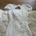 Bardot  Nadia Tie Back Mini Dress In Ivory Photo 4