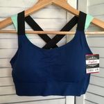 Navy/Mint Sports Bra, L/XL Blue Size L Photo 0