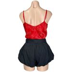 SILK LAUNDRY Bias Cut Silk Cami, Red Tulips, Small Photo 11