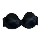 Maidenform  Strapless Push Up Bra Womens 38C Black Smooth Underwire Photo 1