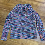 The Limited  Women's Multicolor Striped Cowl Neck Sweater Size Medium Rainbow Photo 0