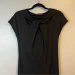 Fresh Produce Dress Black Shift Knit Dress w/ Cut Out Twist Neckline Sz S EUC Photo 1