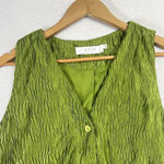 ASTR The Label Plisse Vest Women's Avacado Green Size Large Boho Vacation Photo 4