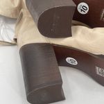 Free People Elle Boots Size 10 NEW Slouchy Leather Block Heel NWT/Box Beige Boho Photo 8