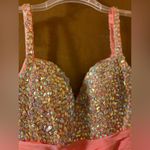 La Femme 16813 Short Dress in Coral Photo 5