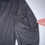 Frame Pleated Cotton Poplin Mini Dress S Black Photo 6