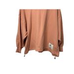 Adidas Peach Cropped Boxy Fit Long Sleeve Hoodie Sweatshirt Women's Size Large Photo 6