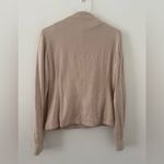 Max Mara Leisure Moto Zip Up Jacket Beige Athleisure NO SIZE TAG Photo 2