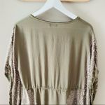 Earthbound  Pullover Blouse Green Sz Small Photo 9