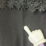 Vintage Lace Up Back Burgundy and Black Velvet Long Sleeve Dress Made USA Large Photo 13