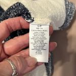 Calvin Klein jeans szS LS grey & white striped sweater sheer back panel EUC Gray Photo 4