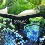 Topshop  Jewel Tone Snake Print Long Sleeve Midi Dress Photo 8