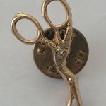 Vintage Special Olympics Gold Tone Person On Olympic Rings Lapel Hat Pin Photo 2