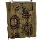 Desigual  Mini Skirt Size 8 Zip Detail Button Front Sequin New Photo 1