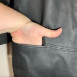KC Collections Black Leather Button Front Jacket size Small Photo 6