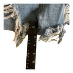 Signature 8 Womens Blue Denim High Rise‎ Button Fly Cut Off Jean Shorts Sz S Photo 5