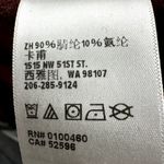 KAVU  Sweetie Pullover Sweater Cowl Neck Hip Length Semi Fitted Cozy Red Large Photo 4