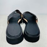 Madewell  Alina Platform Sandal Black Leather Slip On Retro Sandals 8,5 Photo 3