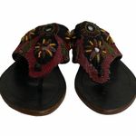 LUCA STEFANI Sequins Thong Flat Sandal Sz 6 Photo 1