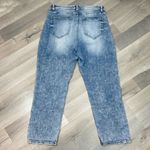 Soho  Pearl Embellished Pockets Stone Washed High Waist Crop Jeans Blue 10 Photo 5