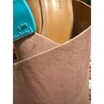 Lucky Brand  Pink Suede Platform Wood Heel Clogs Mules Sandals Size 9 M boho Photo 11