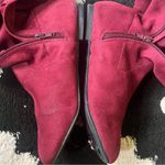 Nature Breeze  Burgundy Over-the-Knee Boots Photo 2