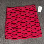 Windsor Red And Black Skirt Photo 1
