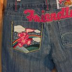 TEENIE WEENIE Embellished Patches Blue Jean Capris EUC 6 Rare HTF Photo 5