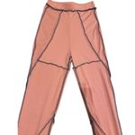 Ribbed Leggings Everyday Casual Stretch Pajamas Sleepwear Sleep Pants Blue Photo 2