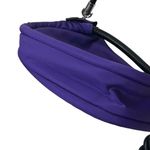 Ganni Knot Purse OS Purple Tech Fabric Mini Bag Removable Strap Baguette Style Photo 5
