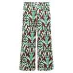 ZARA  The Selena Straight Pants Long Brown Green Cotton Sz XL Photo 1