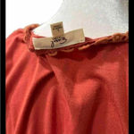 easel  Boutique brand midi Dress rust orange long sleeve dress trendy Photo 5