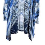 Chico's Travelers Cardigan Womens Large Multicolor Mixed Artsy Print Open Sweater Photo 3