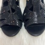 Calvin Klein  Kiani Python Embossed Leather Sandals A8 Photo 9