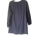 cupio  Women's Size Medium Blue‎ Peasant Embroidered Boho Mini Dress Photo 5