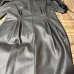 ZARA  Black Faux Leather Dress Photo 2