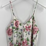 Dentelle Vintage 90s Y2K Floral Satin Slip Dress Nightie Romantic Size Medium White Photo 1