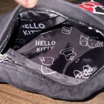 Sanrio Hello Kitty X  Vintage 2009 Black Canvas Shoulder Tote Bag Photo 3