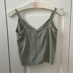 Brandy Melville John Galt Green Zelly Button Tank Top Photo 2