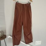 Nordstrom NEW Urban Social Parachute Pants Rust Brown Baggy Y2K Fall Indie Photo 1