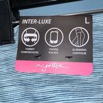 Gottex  Peacock Stripe Inter-Luxe Full Length Leggings Size Large Photo 5