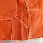 BDG  Urban Outfitters Tangerine Orange Distressed Denim Utility Shorts Size 25 Photo 10