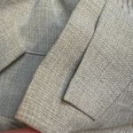 Fridaze Womens Beige Linen Mandarin Collar Button Up Tunic Top Tan Size M Photo 3